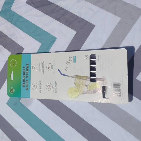 🆕🎁 Reusable steel straws with cleaner - Picture 6 of 9